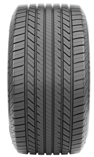 Single tyre with tread pattern on a black background Predator Symmetrical Classic Range Tyre